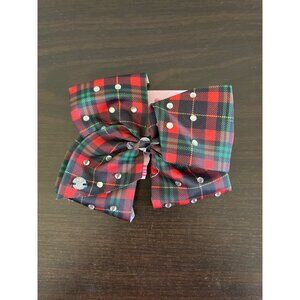 NWT JoJo Siwa Christmas Bow Nickelodeon Buffalo Plaid Hair Accessories